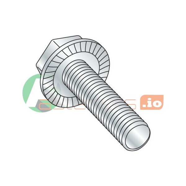 Newport Fasteners #6-32 Flange Bolt, Zinc Plated Steel, 3/4 in L, 10000 PK 348960 - main